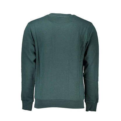 La Martina Green Cotton Sweatshirt