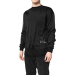 Dolce & Gabbana Black Logo Knitted Crewneck Pullover Sweater TSH878516-48