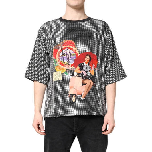 Dolce & Gabbana Black Graphic Print Short Sleeve T-shirt
