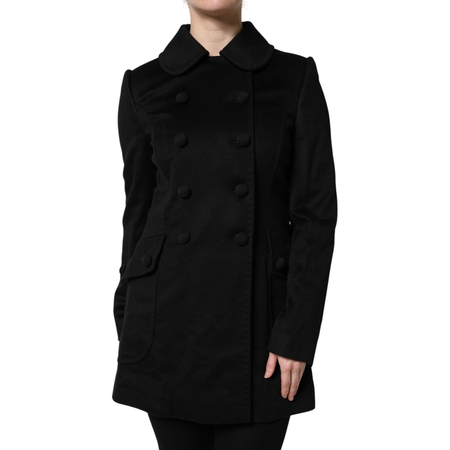 Dolce & Gabbana Black Wool Sartoria Italiano Blazer Jacket