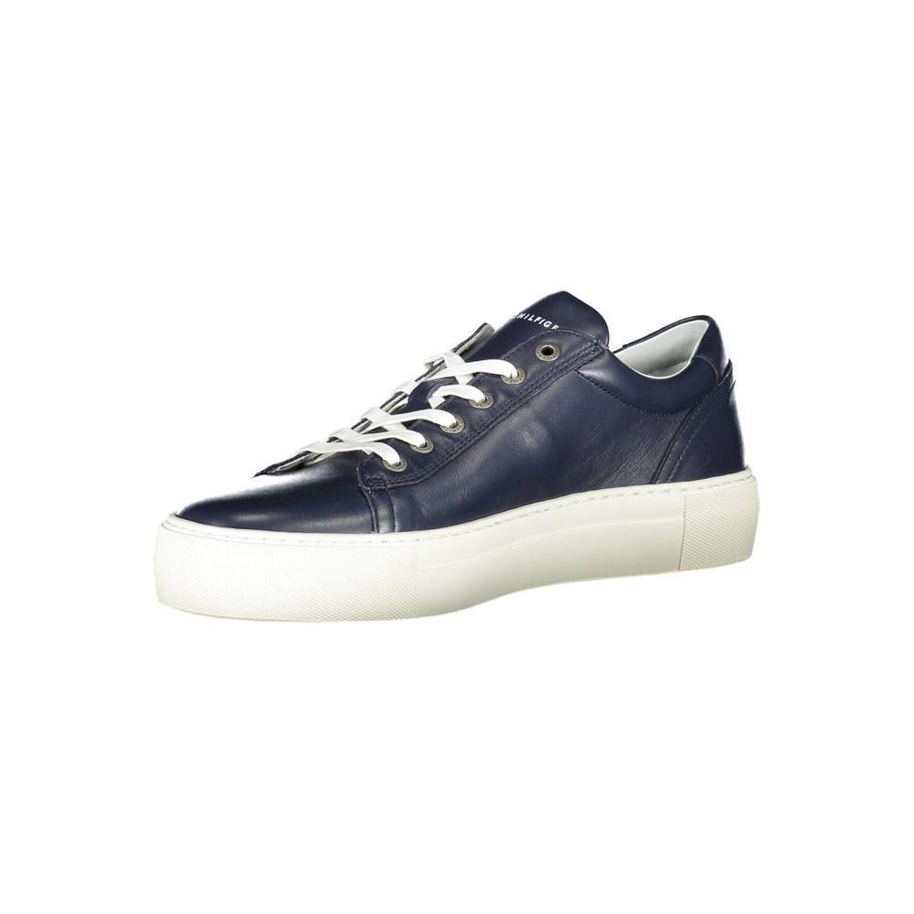 Tommy Hilfiger Blue Cotton Sneaker