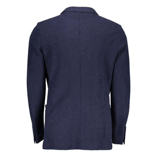 Gant Blue Wool Men Jacket GA-1362-IT46 | S