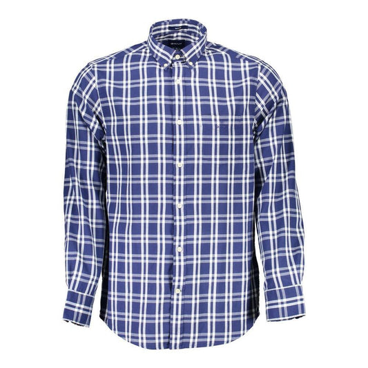 Gant Blue Cotton Men Shirt GA-1390-S