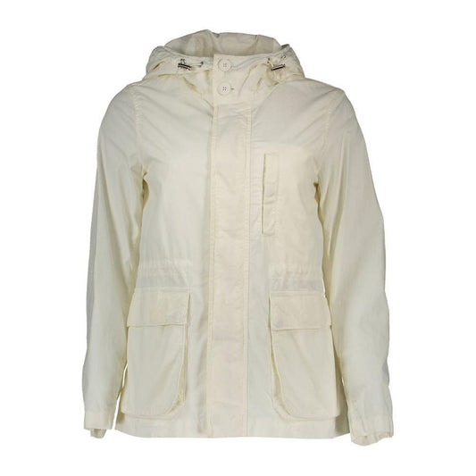 Gant White Cotton Women Jacket GA-1930-XS
