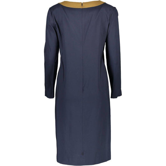 Gant Blue Viscose Women Dress GA-4036-34