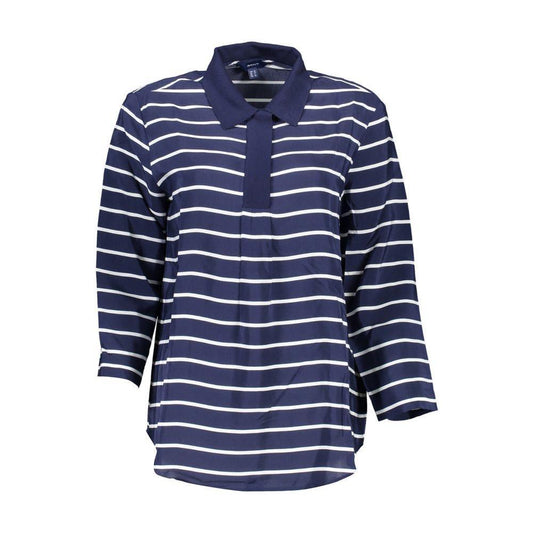 Gant Blue Viscose Women Polo Shirt GA-4613-34
