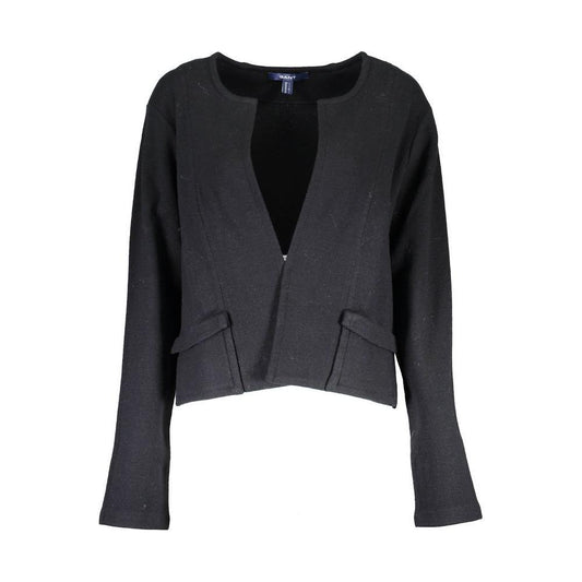 Gant Black Wool Women Cardigan GA-4645-XXL