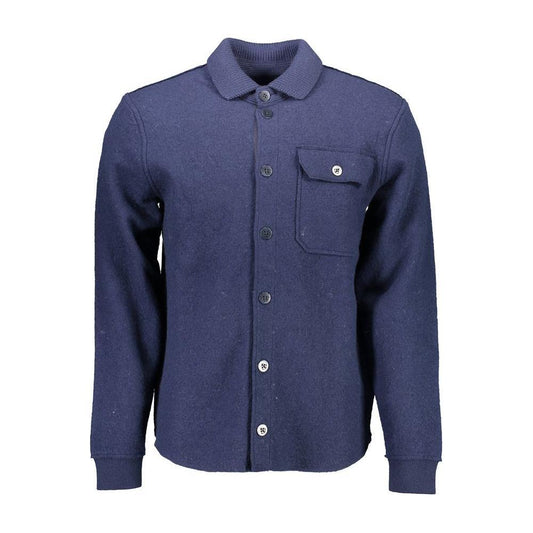 Gant Blue Wool Men Sweater GA-5202-S