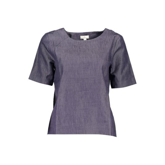 Gant Blue Cotton Unisex T-Shirt GA-6359-IT36|XXS