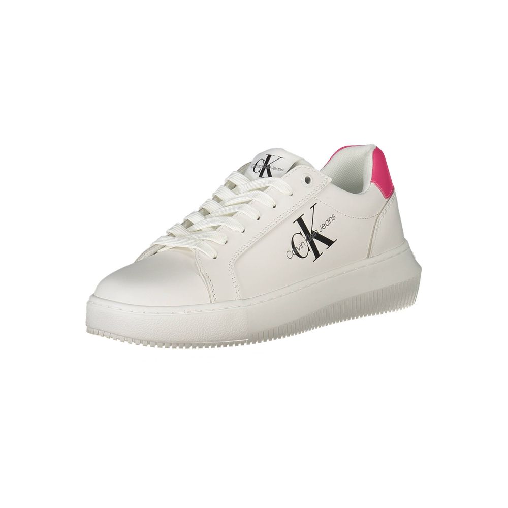 Calvin Klein White Polyester Sneaker