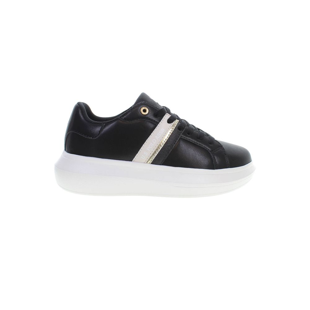 U.S. POLO ASSN. Black Polyester Sneaker