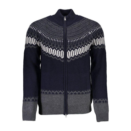 Gant Elegant Long Sleeve Zip Cardigan in Blue GA-24117-S