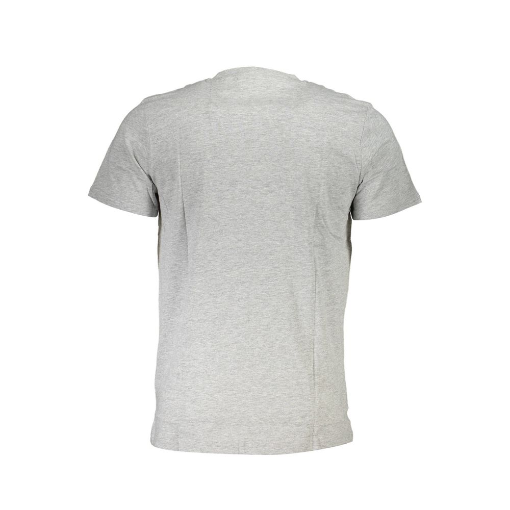 Back view of Cavalli Class Brown Cotton Men T-Shirt, showcasing the fine cotton fabric and stylish design.