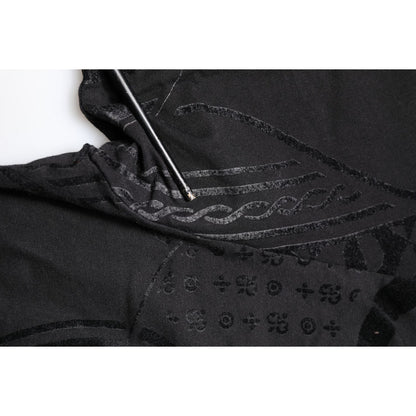 Dolce & Gabbana Black Cotton Bandana Logo Crew Neck T-shirt