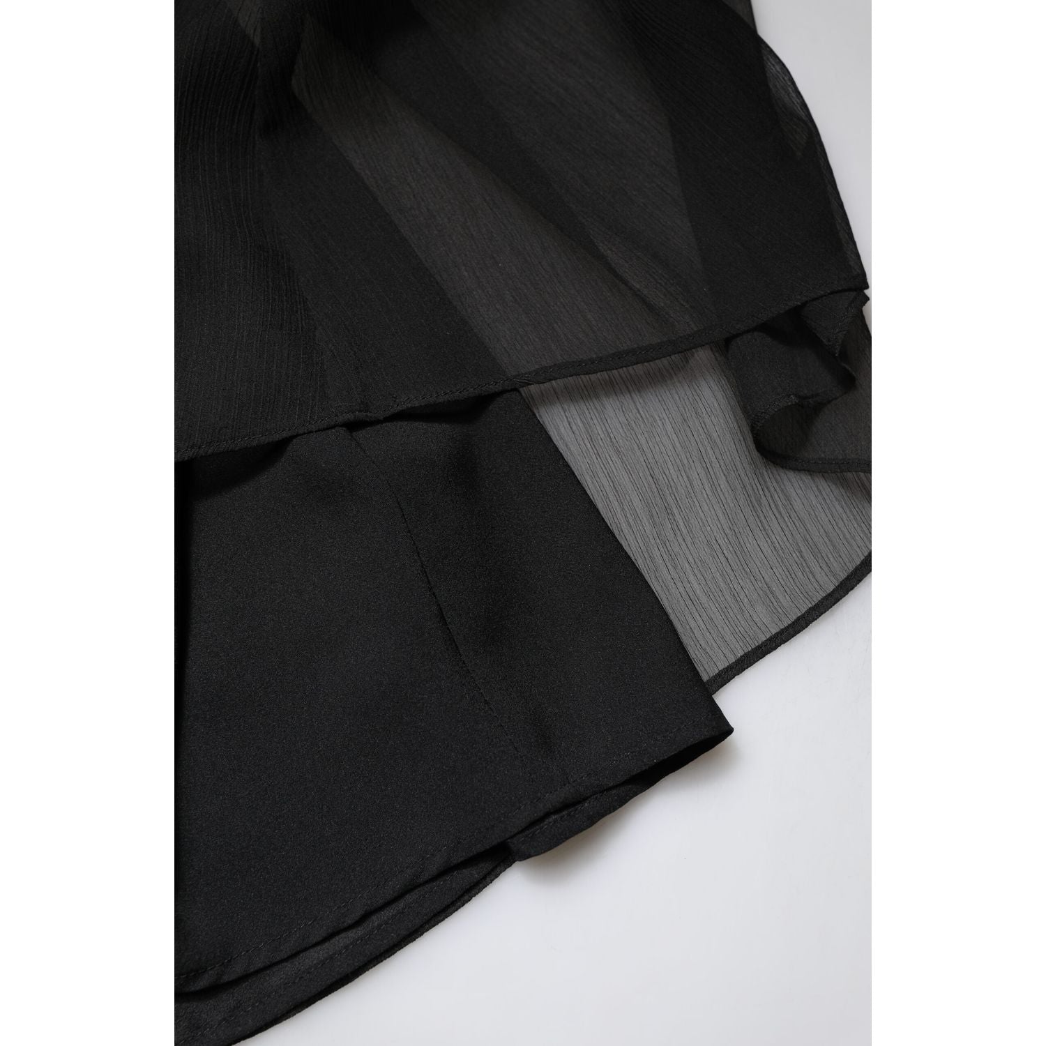 Marciano by Guess Black Tulle Pearl Sleeveless Long Gown Dress