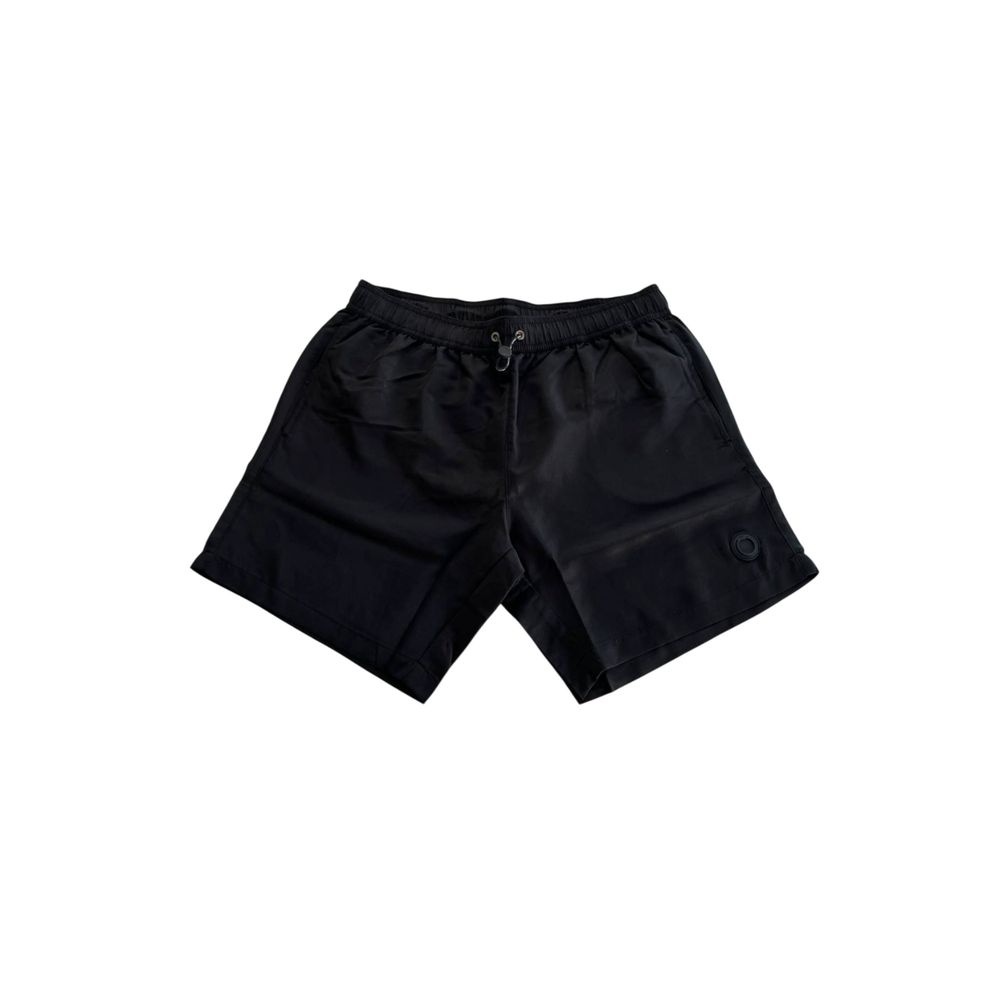 Trussardi Beachwear Black Polyester Men's Swim Short