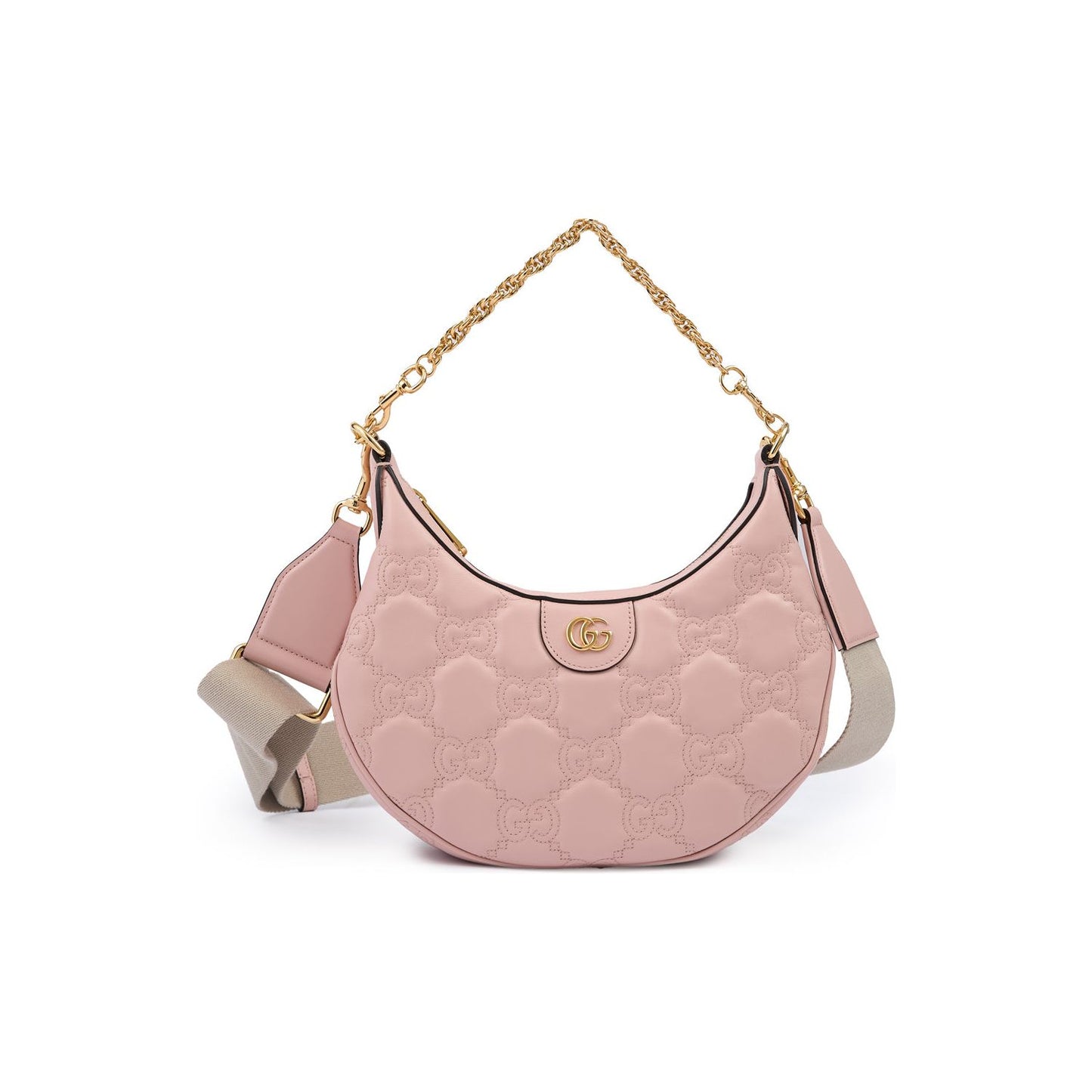 Gucci Light Pink Leather Shoulder Bag 739709UM8HG5941