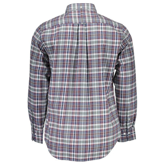 Gant Elegant Blue Cotton Button-Down Shirt GA-24085-S