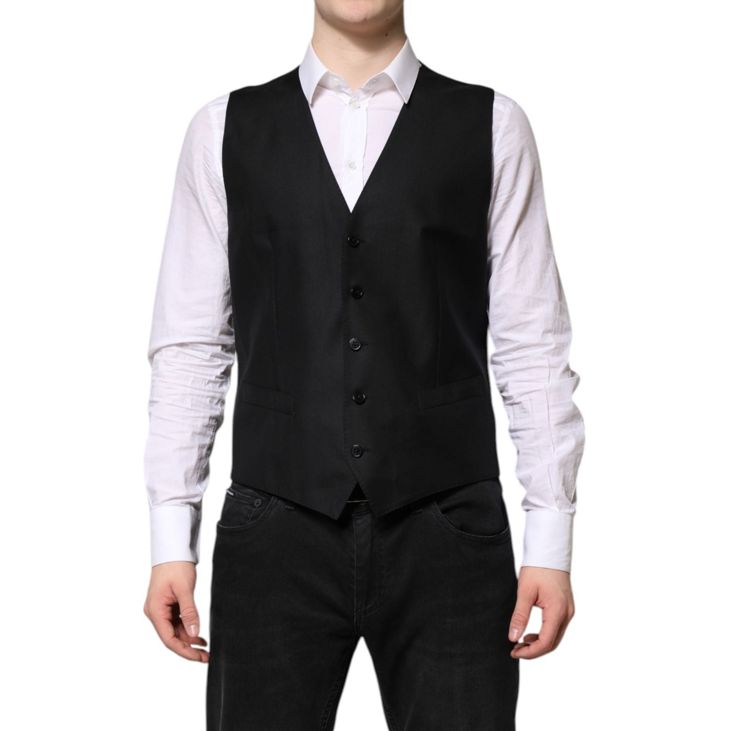 Dolce & Gabbana Black Single Breasted Suit 2 Piece Jacket