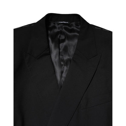 Dolce & Gabbana Black MARTINI Double Breasted Suit Jacket