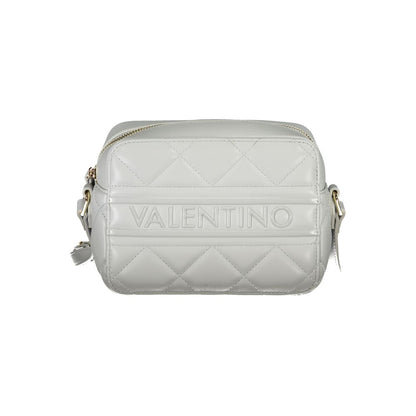 Mario Valentino Gray Polyethylene Women Handbag with adjustable strap and stylish design for chic day to night transitions.