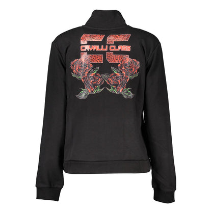 Cavalli Class Black Cotton Sweatshirt