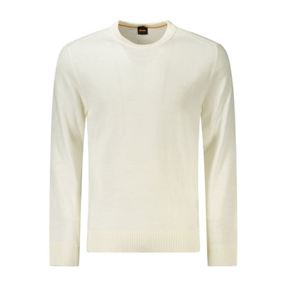 Hugo Boss White Wool Sweater