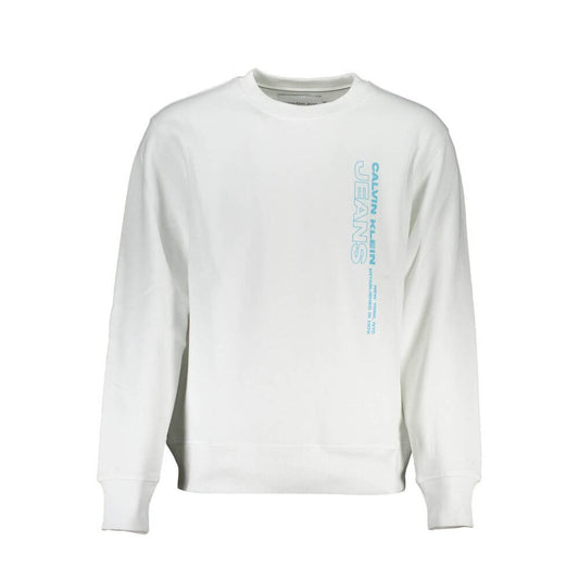 Calvin Klein White Cotton Men Sweater