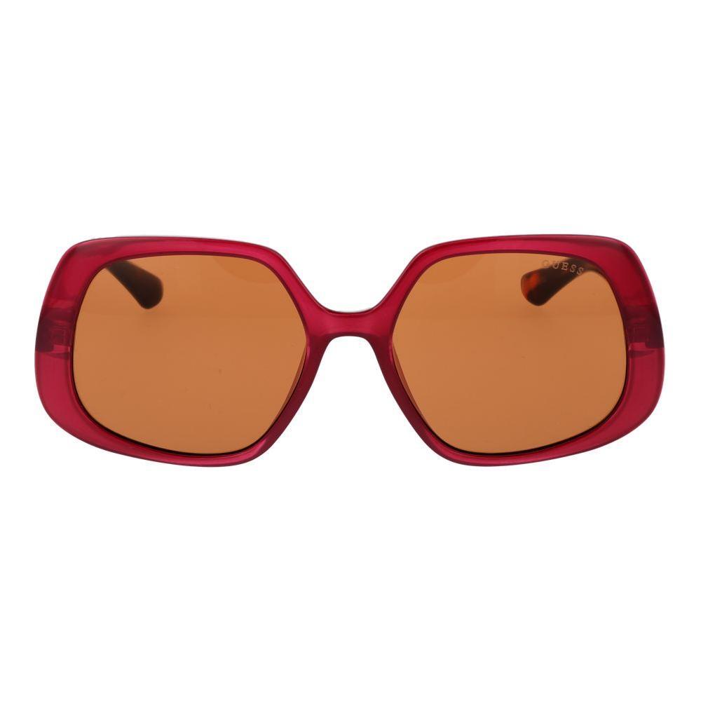 Guess Burgundy Plastic Sunglasses