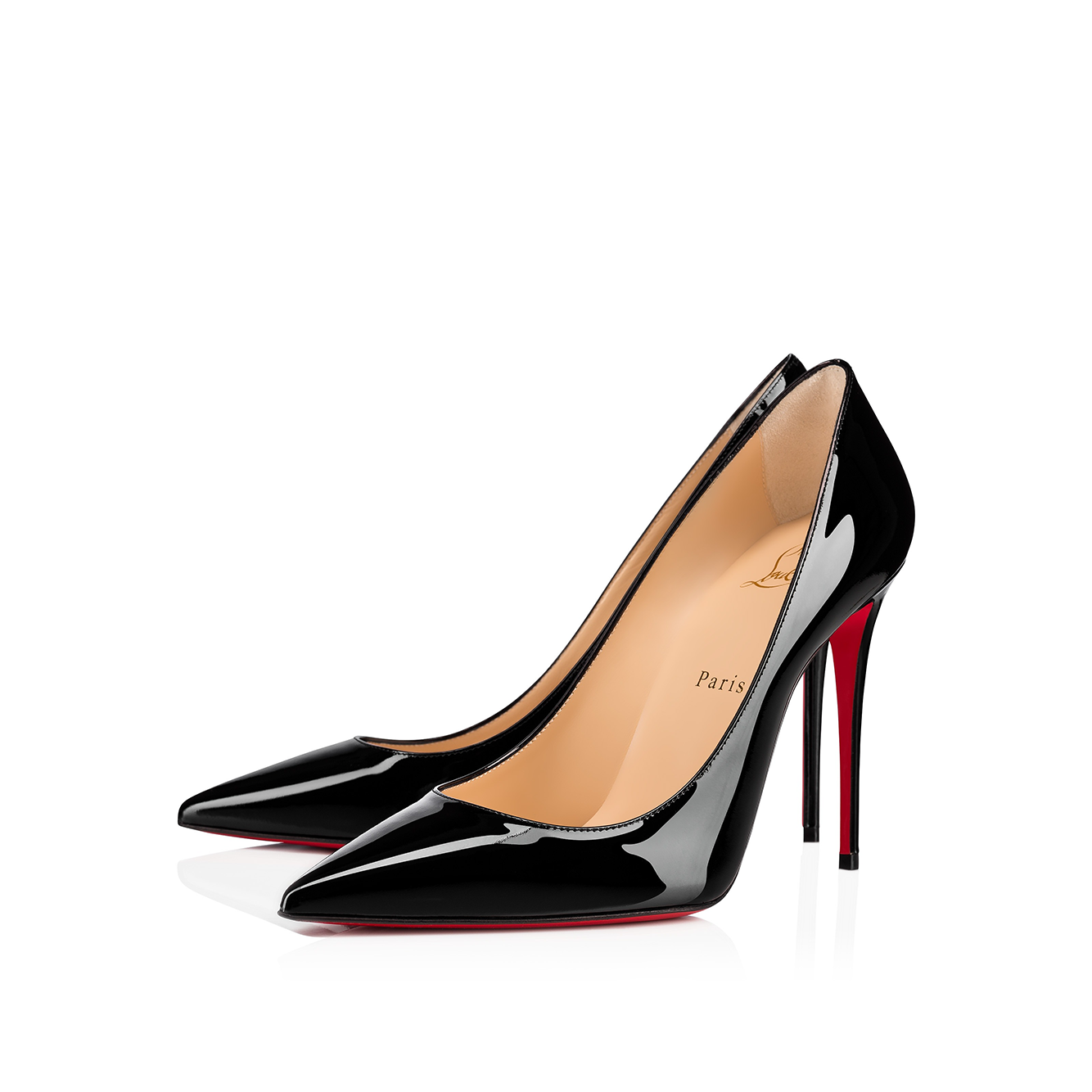 Christian Louboutin Black Patent Leather Kate Décolleté 100