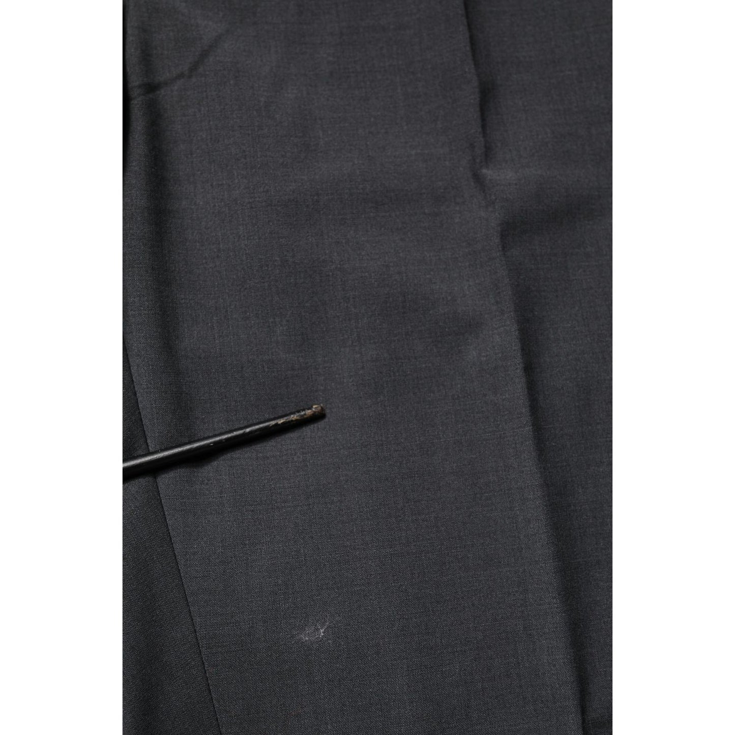 Dolce & Gabbana Black Wool Dress Slim Formal Pants