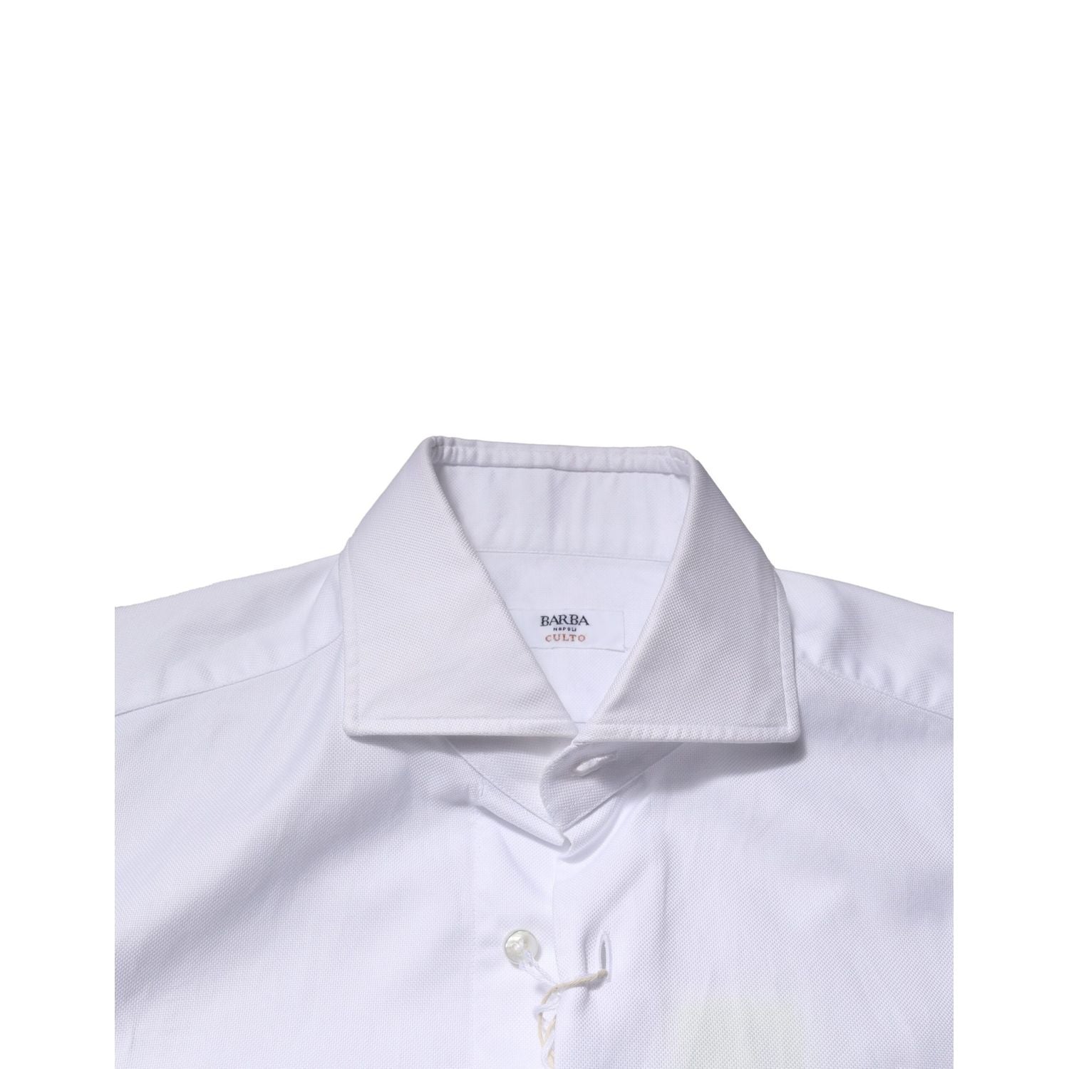 Barba Napoli White Long Sleeves Collared Dress Formal Shirt
