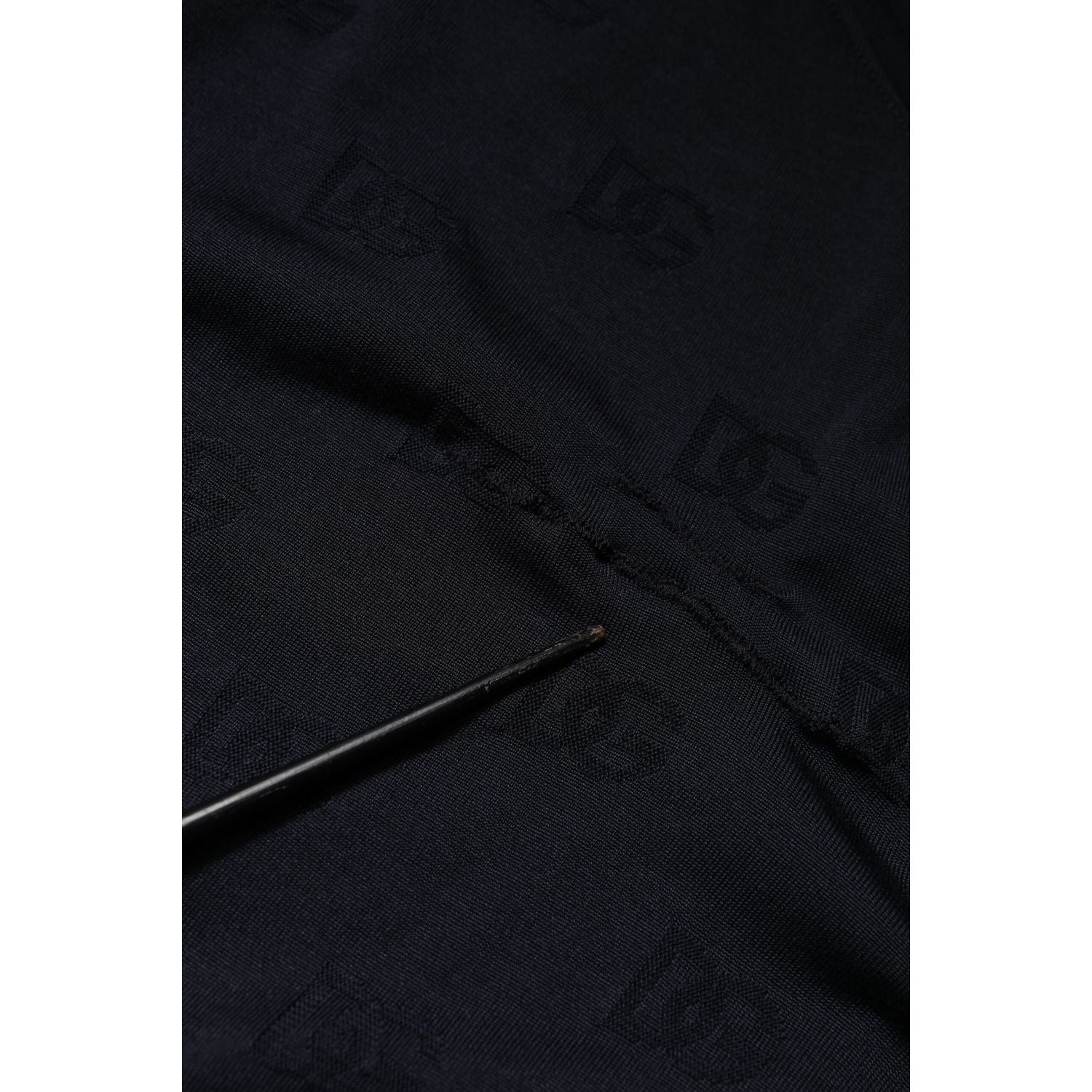 Dolce & Gabbana Black Silk Crew Neck Sweatshirt Sweater