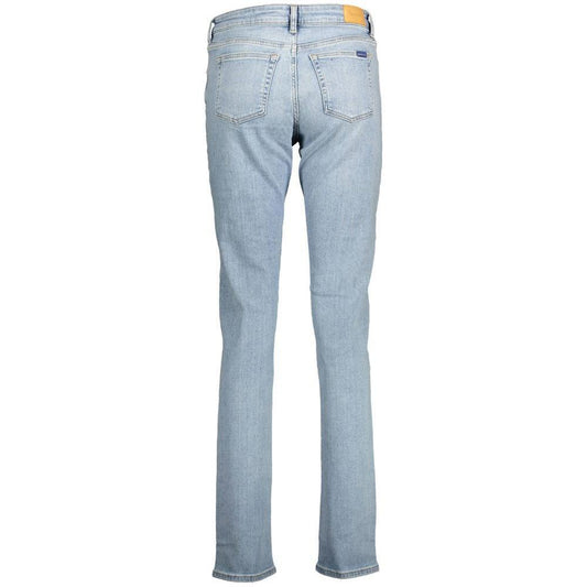 Gant Light Blue Cotton Women Jeans GA-14737-W29 | L34