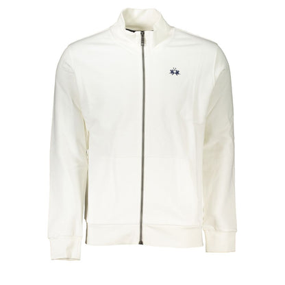 La Martina White Cotton Men Sweater