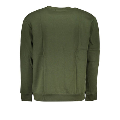 Cavalli Class Green Cotton Sweatshirt