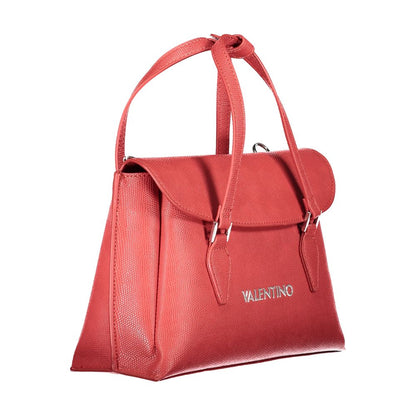 Mario Valentino Red Polyethylene Women Handbag with adjustable strap and compartments for elegance and functionality.