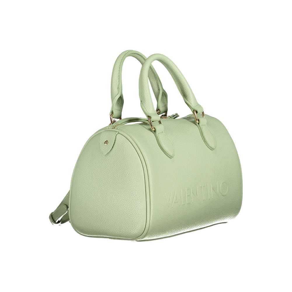 Mario Valentino Green Polyethylene Women Handbag - eco-conscious design with adjustable strap and sturdy handles.