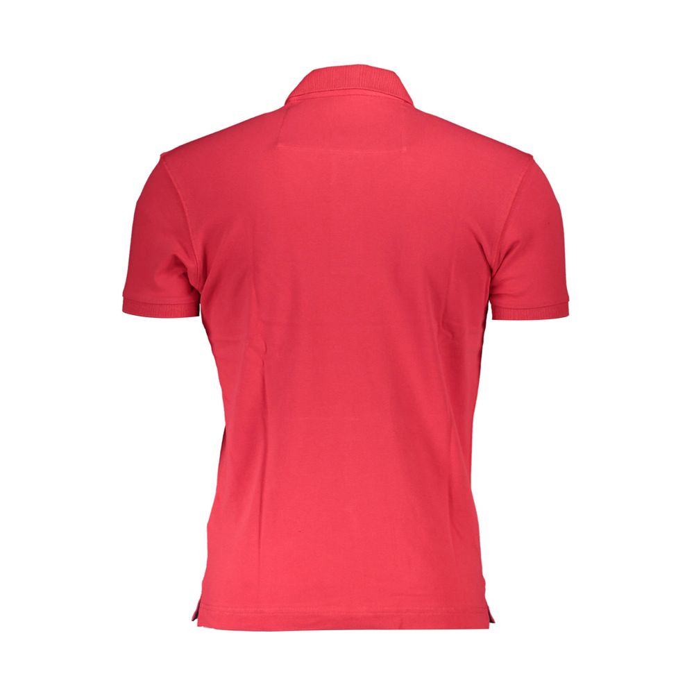 La Martina Red Cotton Polo Shirt