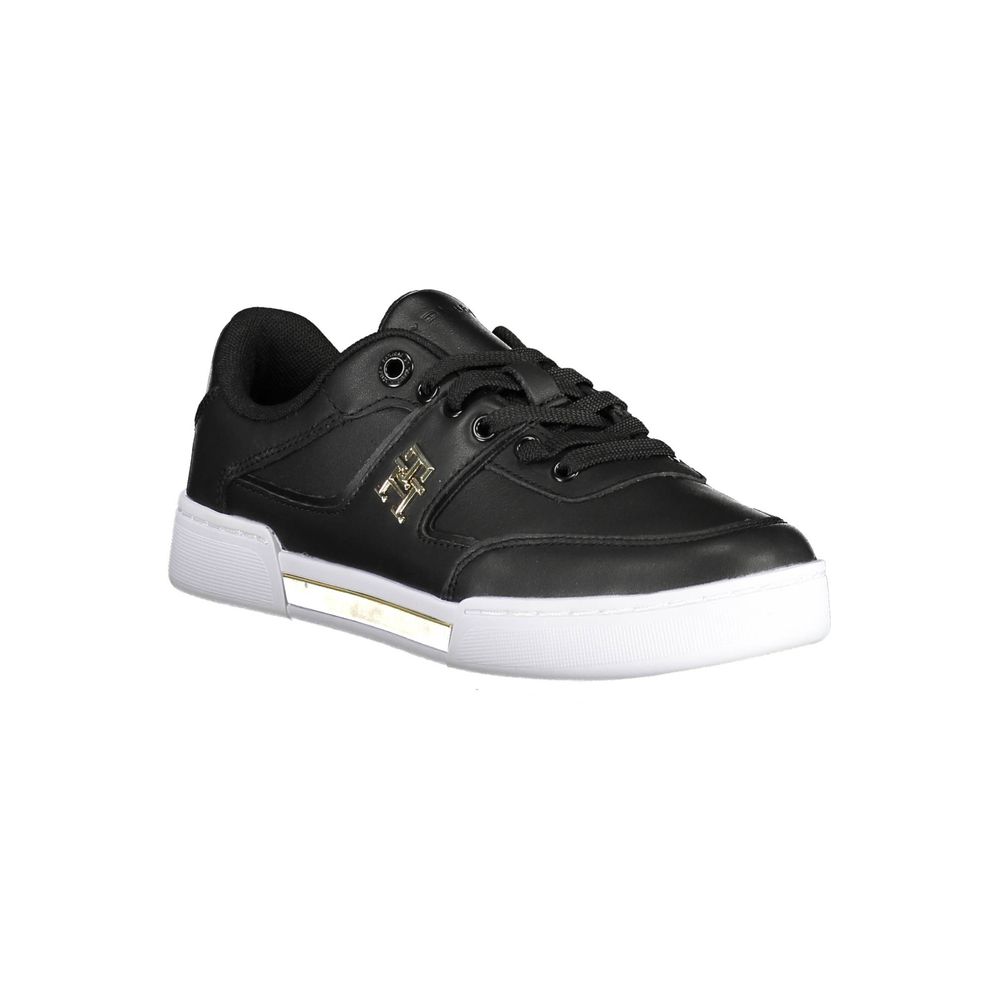 Tommy Hilfiger Black Polyester Sneaker