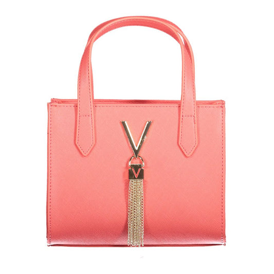 Mario Valentino Pink Polyethylene Women Handbag with elegant design and gold accents