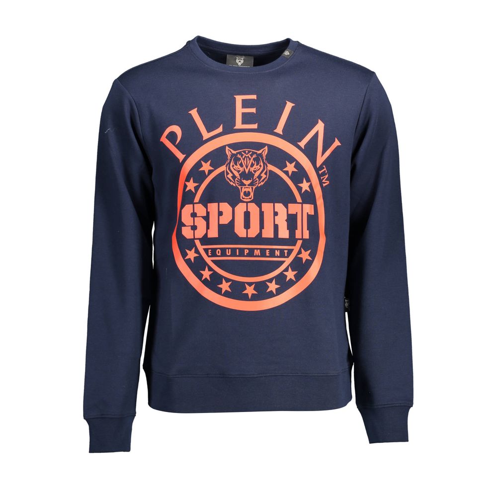 Plein Sport Blue Cotton Sweatshirt