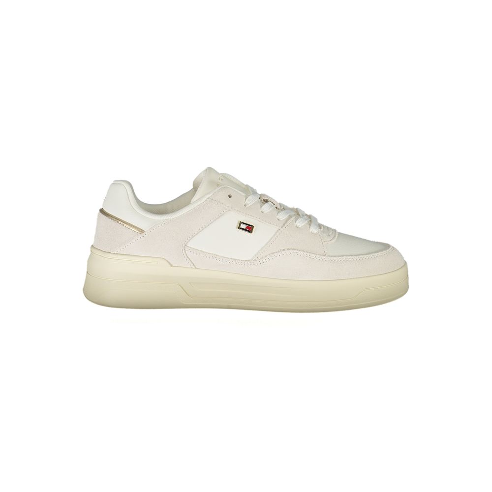 Tommy Hilfiger White Polyester Sneaker