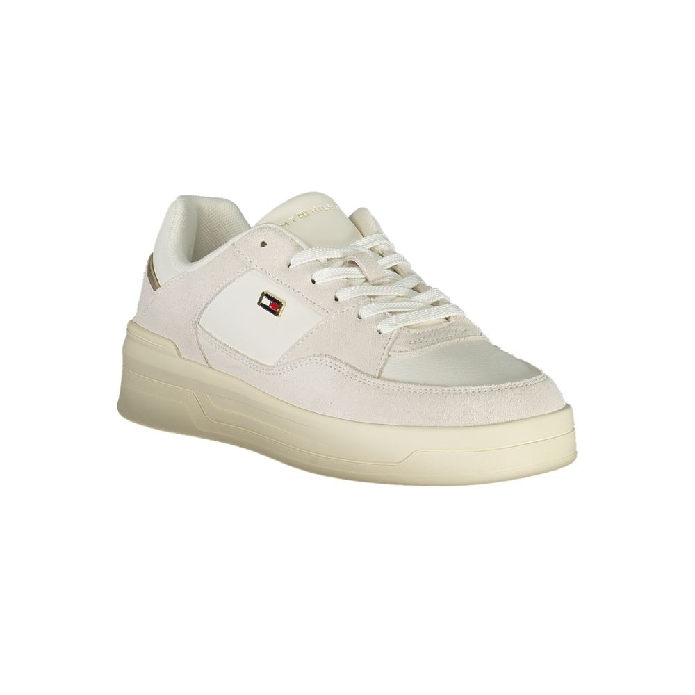 Tommy Hilfiger White Polyester Sneaker