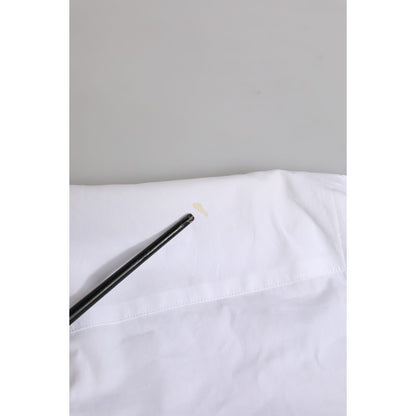 Dolce & Gabbana White Cotton MARTINI Long Sleeve Formal Shirt