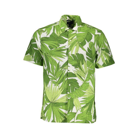 Gant Green Cotton Men Shirt GA-37008-S