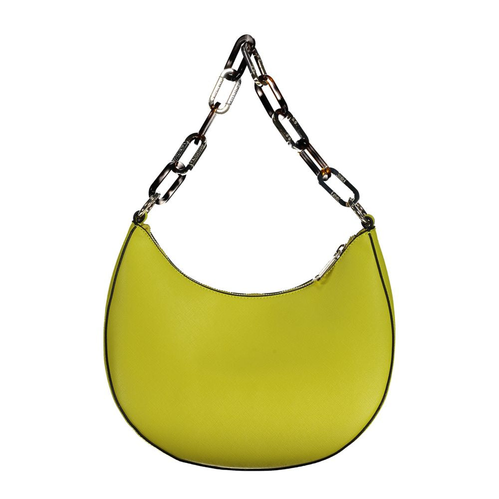 Front view with bag zipped and handles upright.