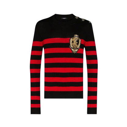 Balmain Black Wool Sweater