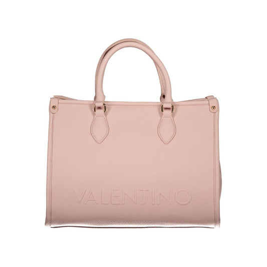 Mario Valentino Pink Polyethylene Handbag with handles, adjustable strap, internal pocket, phone spaces, protective feet.