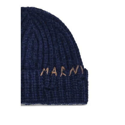 Marni Blue Wool Beanie